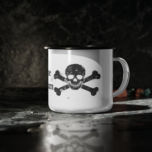 Funny Enamel Camp Cup - "Don't Call Me Bro" Mug for Camping & Outdoor Adventures