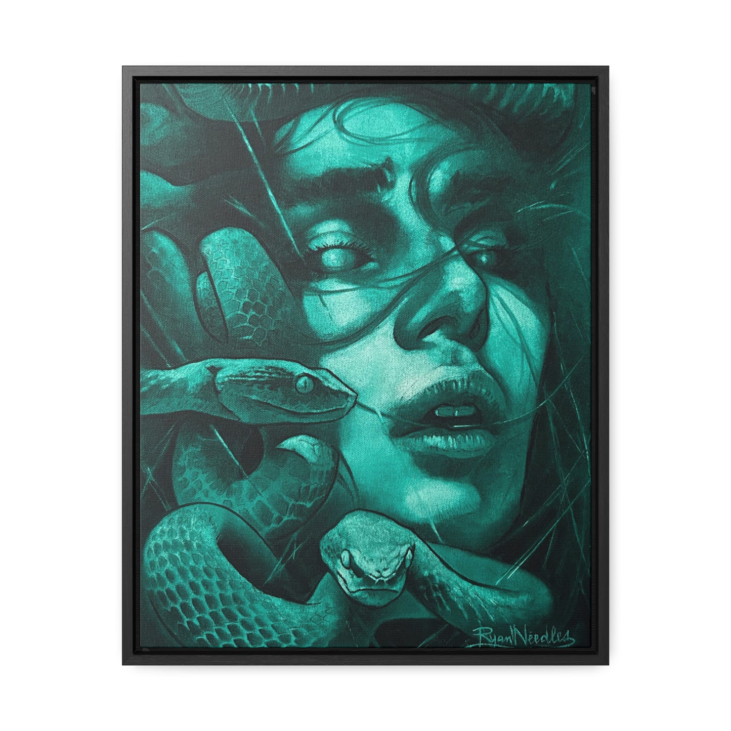 Medusa Print Gallery Canvas Wraps with Floating Vertical Frame