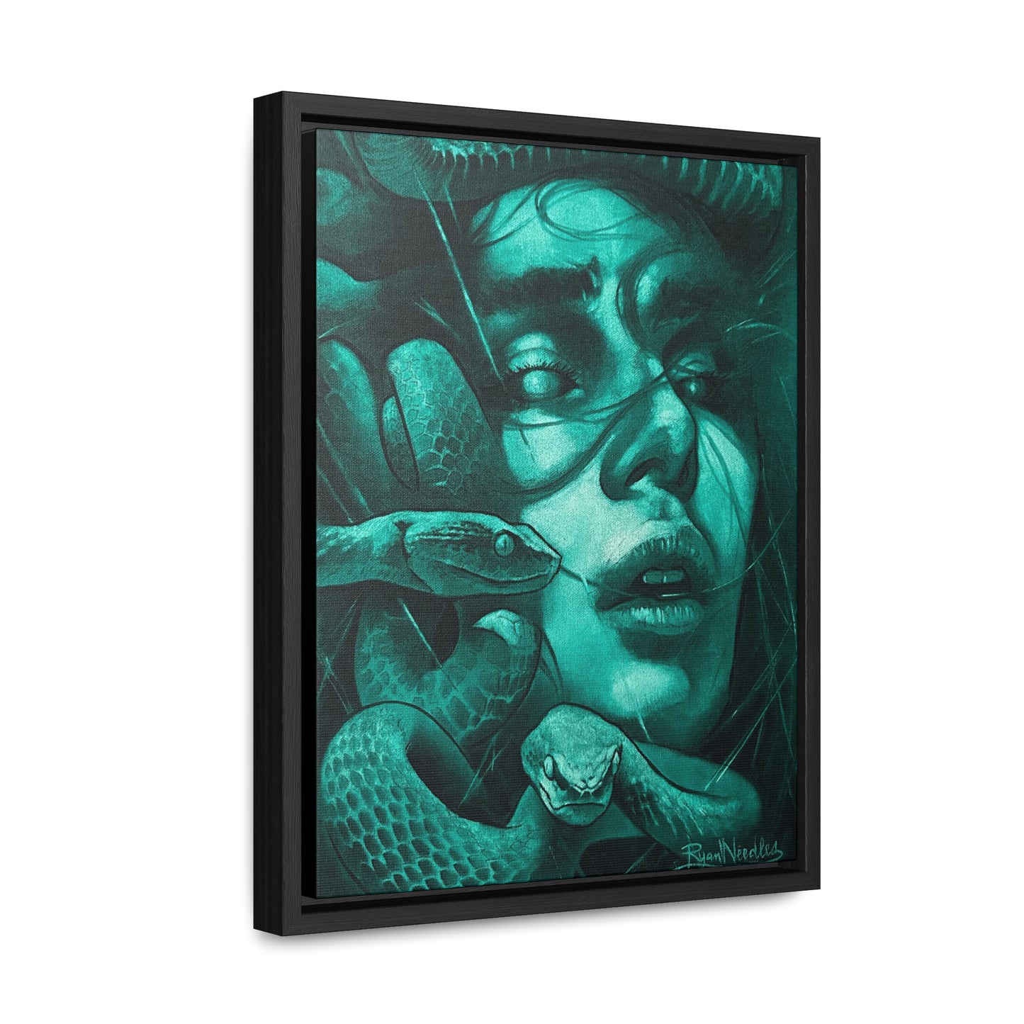 Medusa Print Gallery Canvas Wraps with Floating Vertical Frame