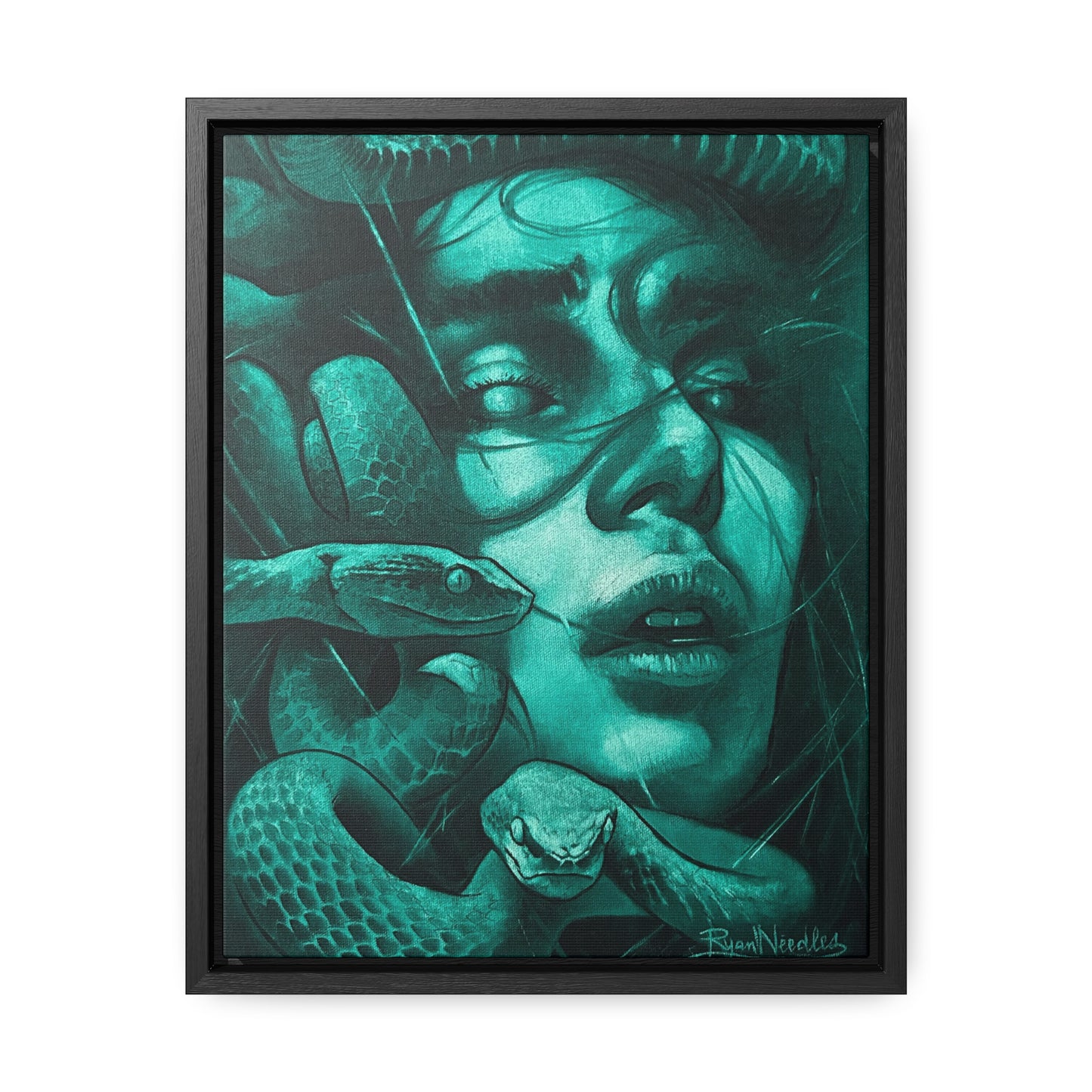 Medusa Print Gallery Canvas Wraps with Floating Vertical Frame