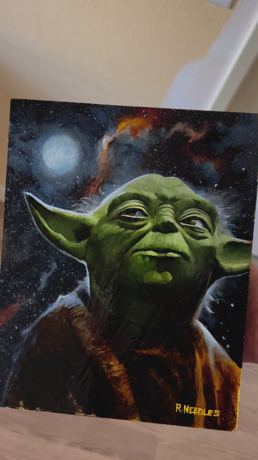 Yoda Oil painting original 8x10