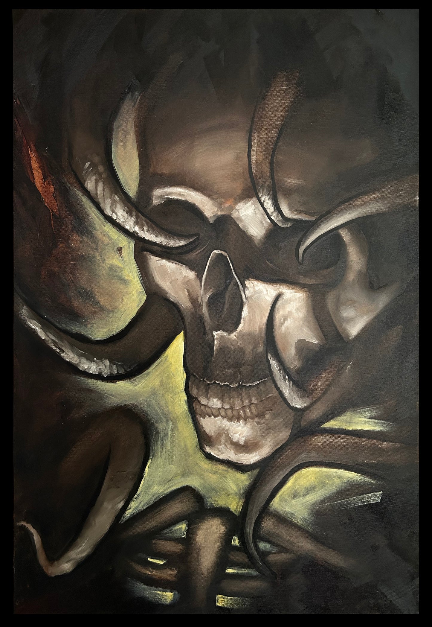 Evil skull 24x36