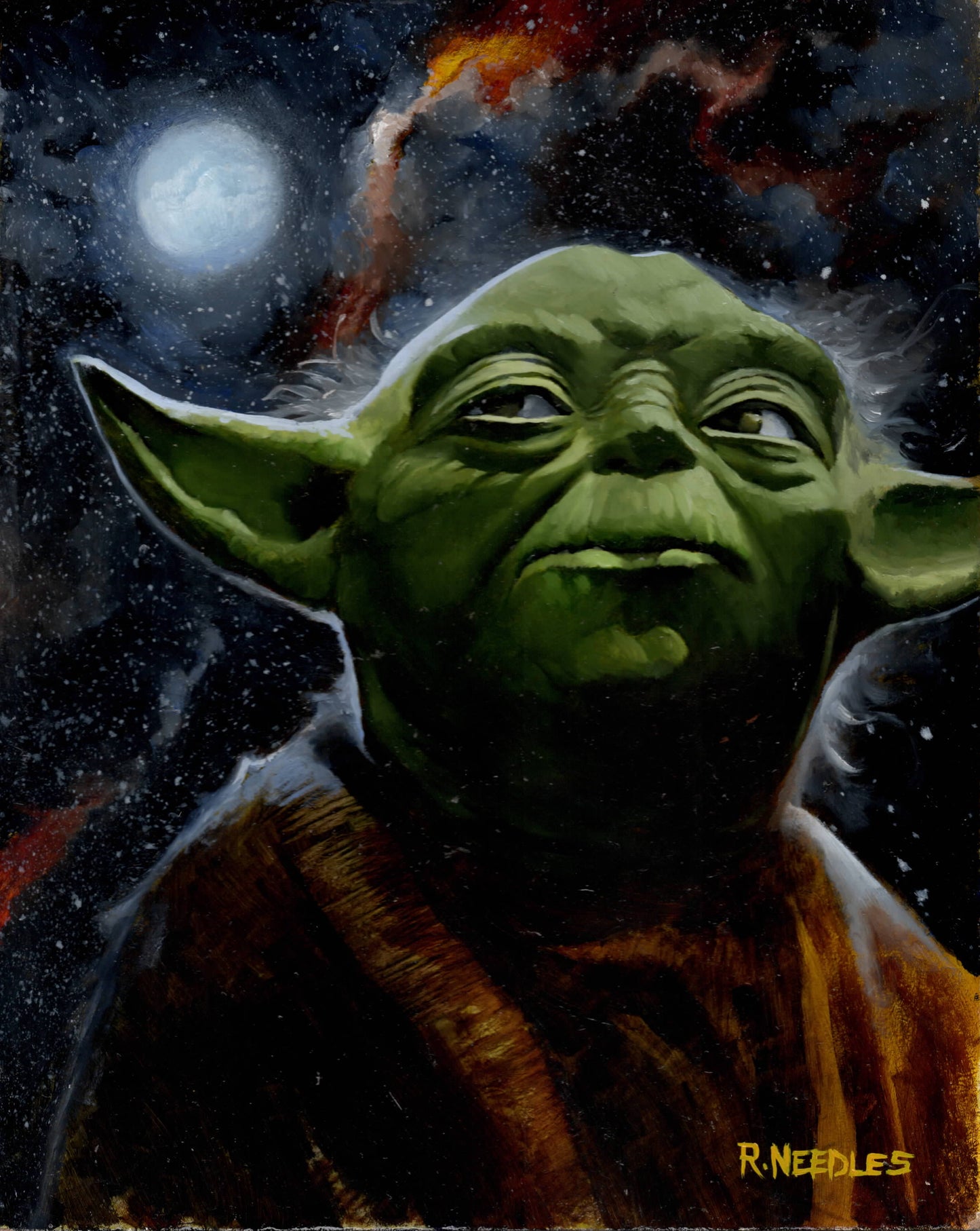 Yoda Oil painting original 8x10